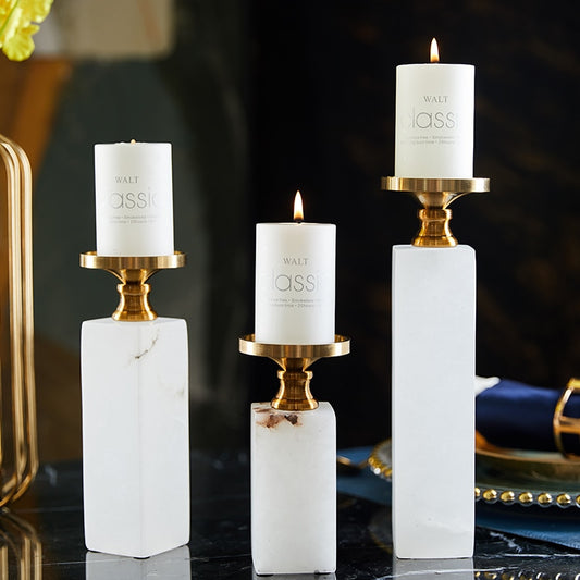 Elegant Marble Candle Holder