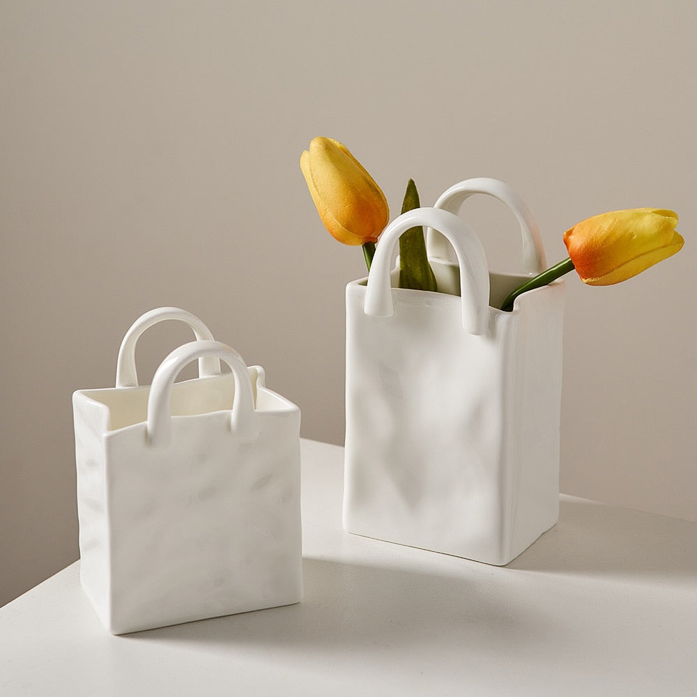 Handbag Ceramic Vases