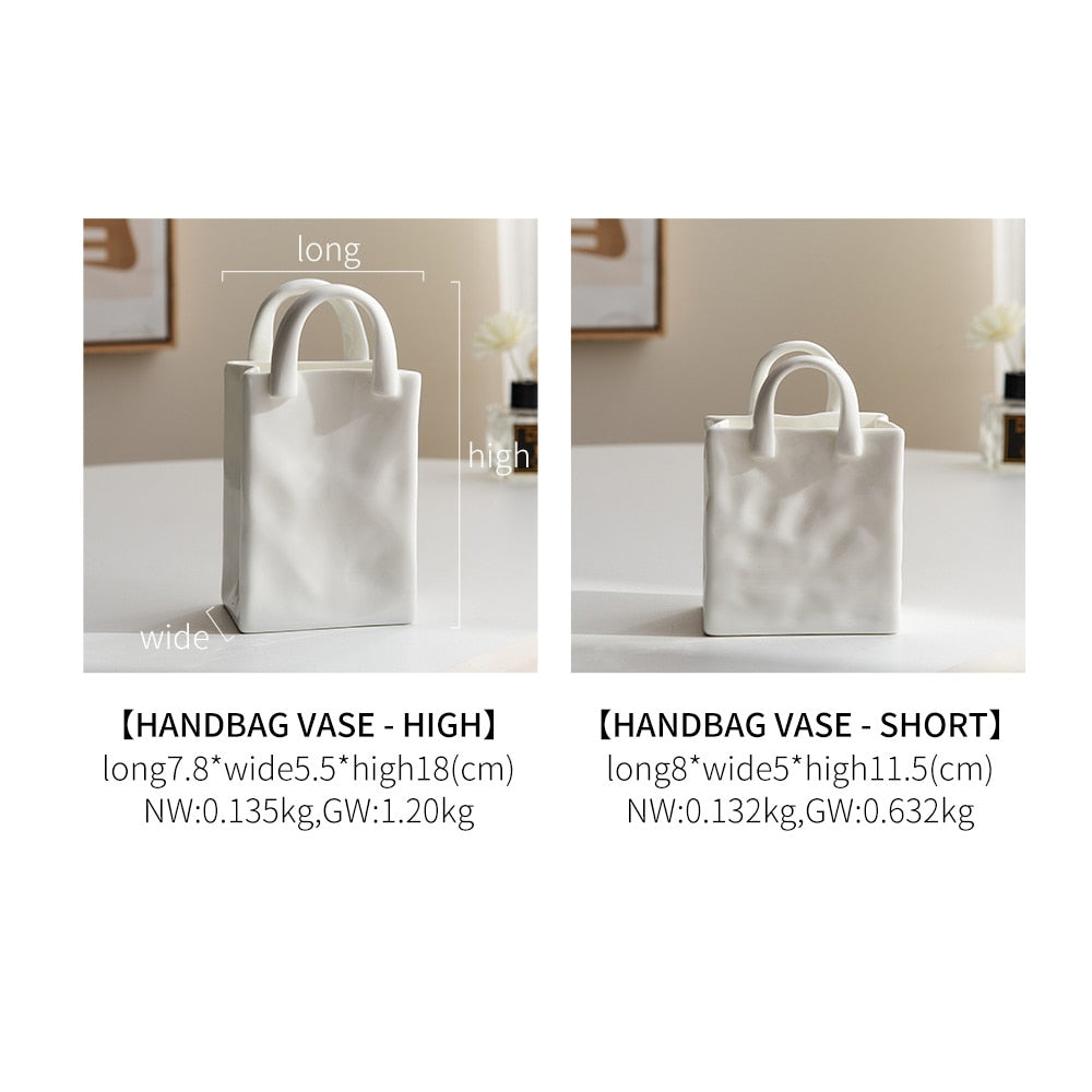 Handbag Ceramic Vases