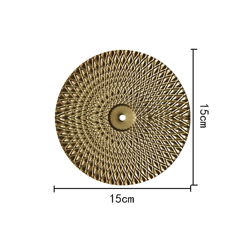 Round Golden Wall Decor