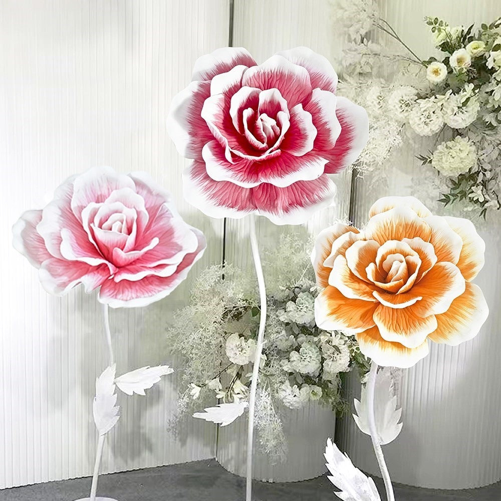 Giant Foam Artificial Rose Flower