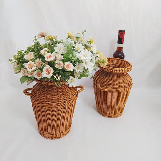 Rattan Woven Vase