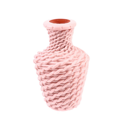 Modern Imitation Rattan Vase Plastic