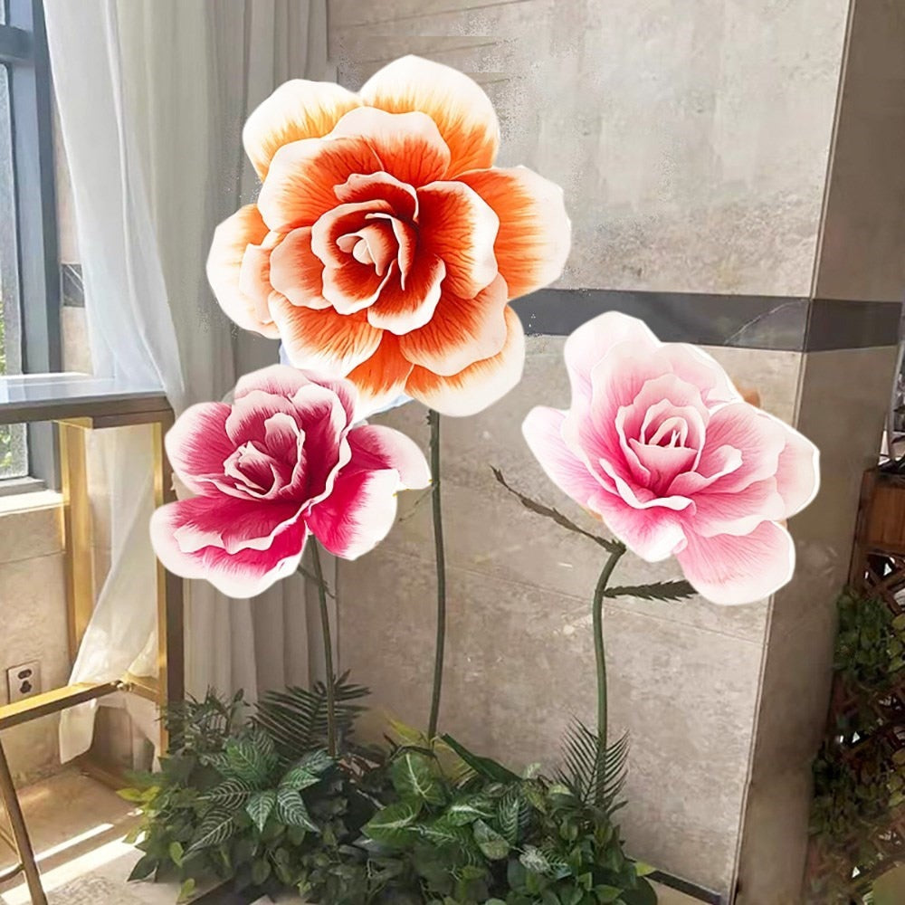 Giant Foam Artificial Rose Flower