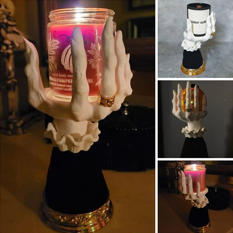 Halloween Witch Hand Candle Holder