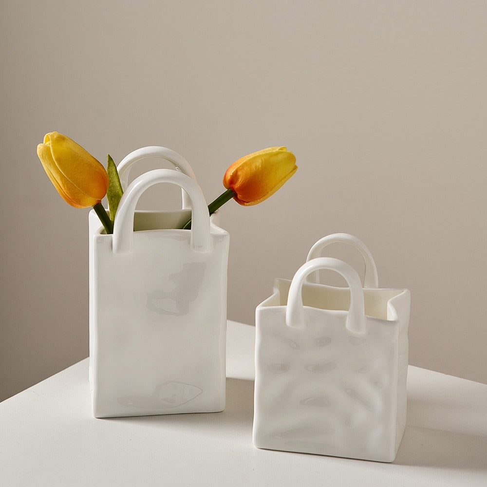 Handbag Ceramic Vases