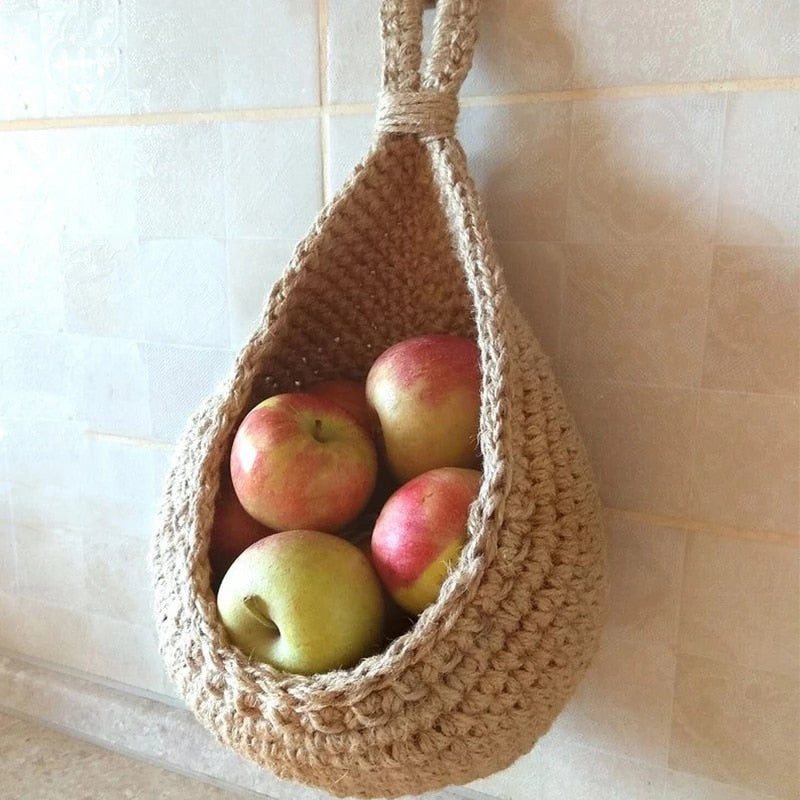 Rope Wall Hanging Storage Basket