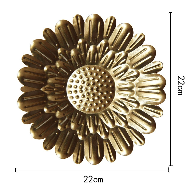 Round Golden Wall Decor