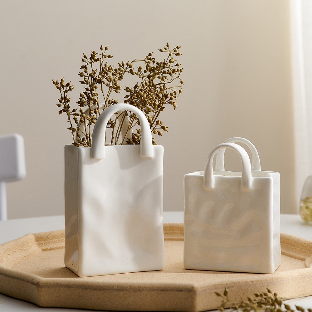 Handbag Ceramic Vases