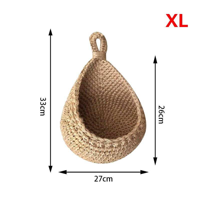 Rope Wall Hanging Storage Basket