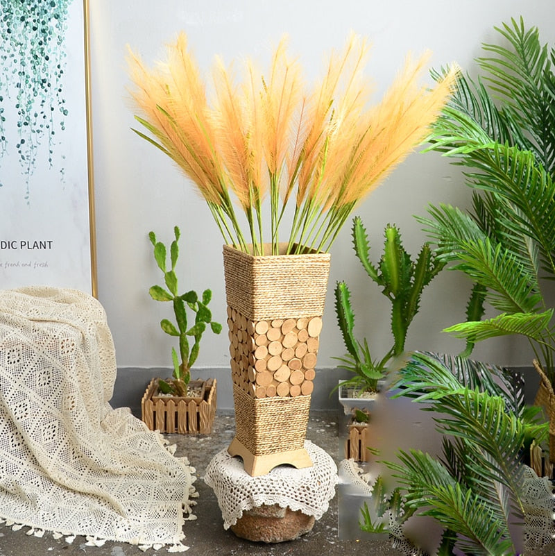 Wicker Floor Vase