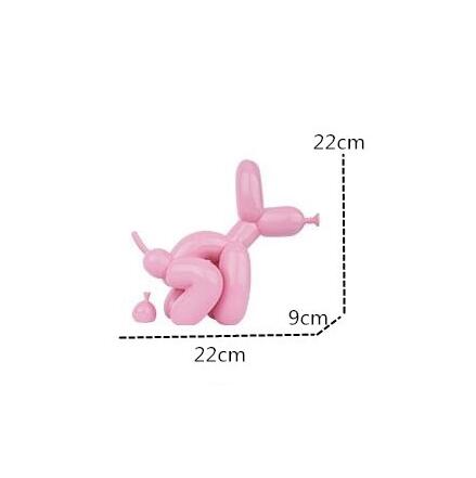 Pooping Balloon Dog Figurine