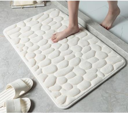 Cobblestone Embossed Bathroom Rug