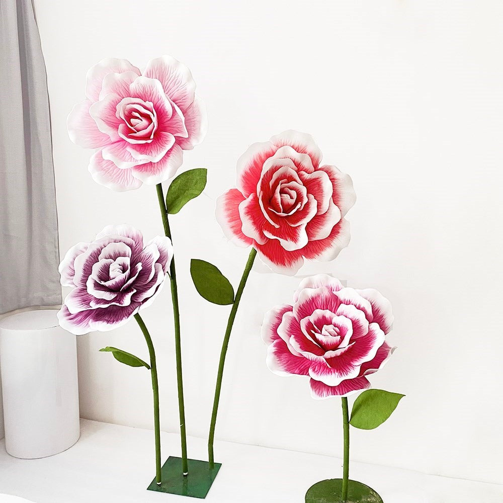 Giant Foam Artificial Rose Flower