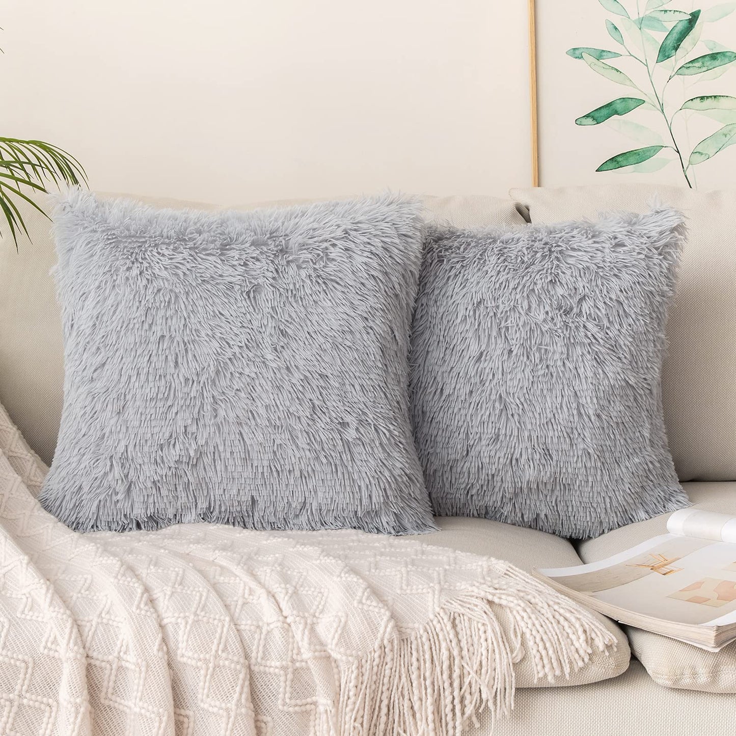 Soft Faux Fur Cushion Cover