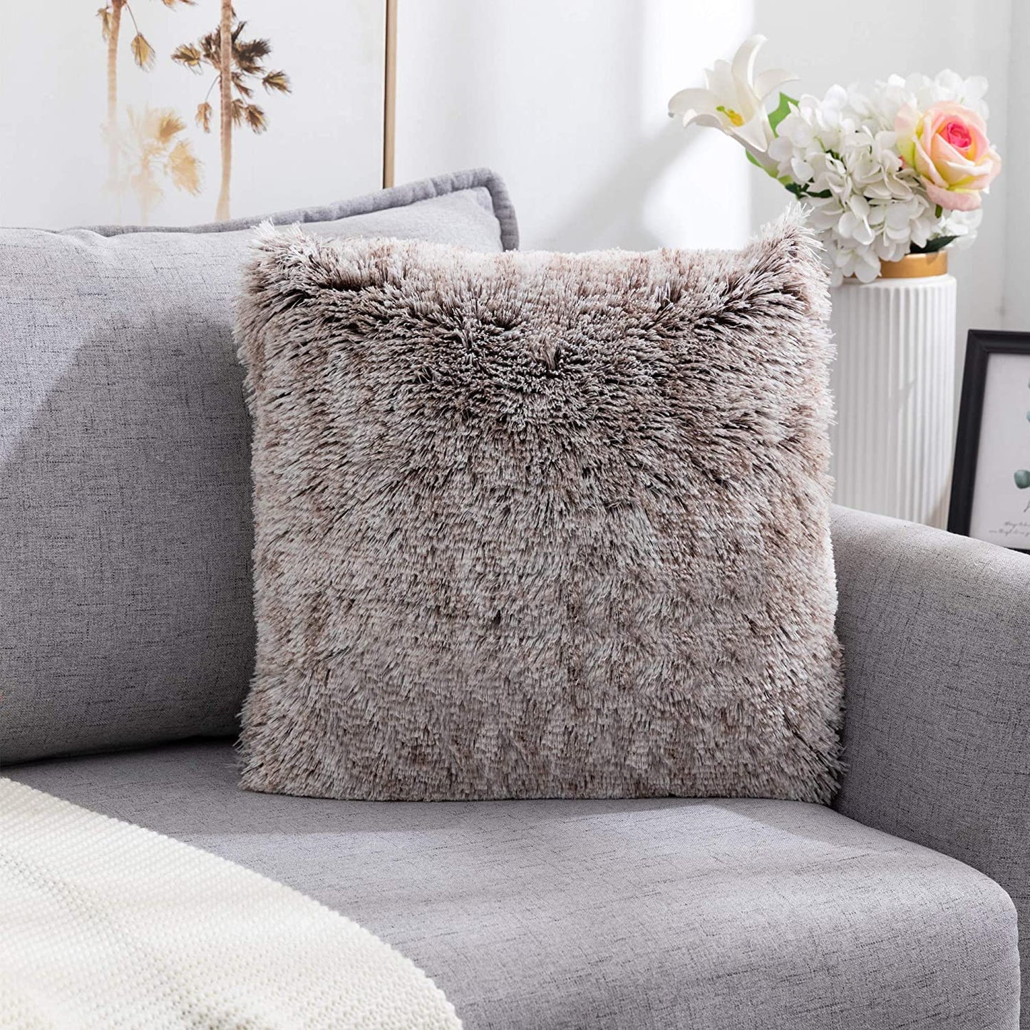 Soft Faux Fur Cushion Cover