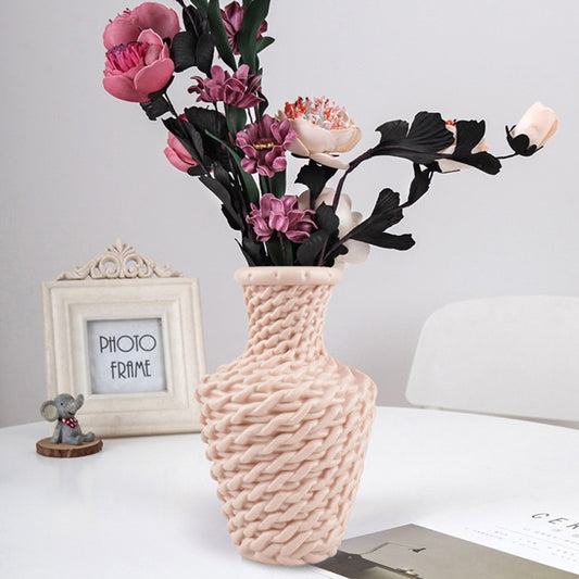 Modern Imitation Rattan Vase Plastic