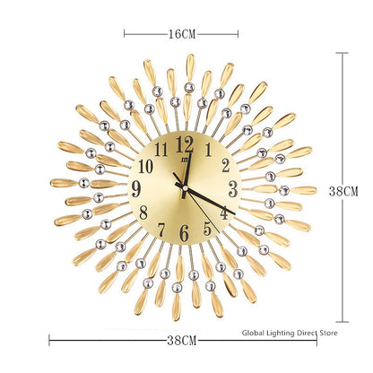 Modern Design 38cm Luxury Diamond Wall Clock