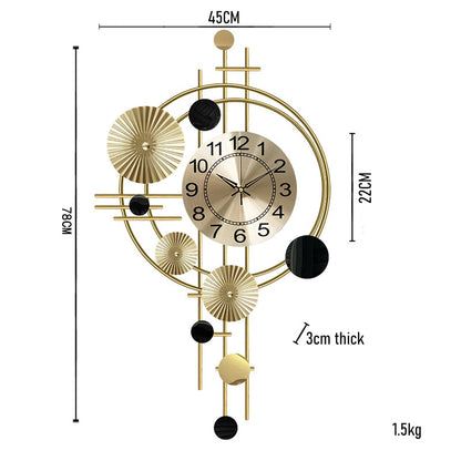 Deluxe European Gold Wall Clock