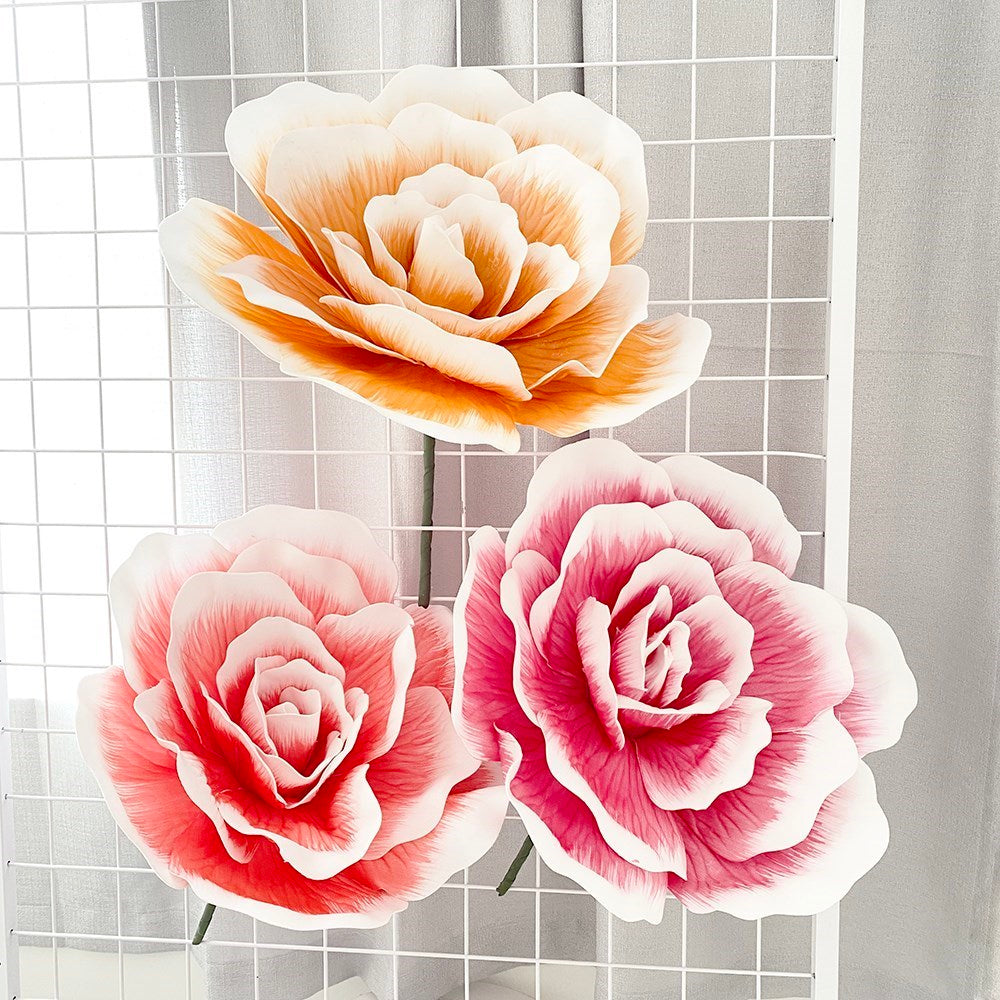 Giant Foam Artificial Rose Flower