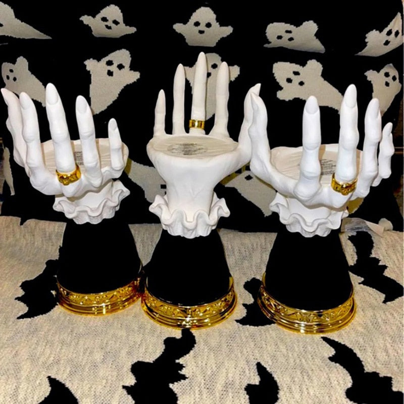 Halloween Witch Hand Candle Holder